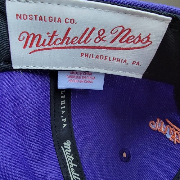 Phoenix Suns Mitchell & Ness NBA Snapback Hat 2Tone Hardwood Classics Cap Retro - Picture 8 of 11